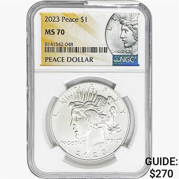 2023 Silver Peace Dollar NGC MS70