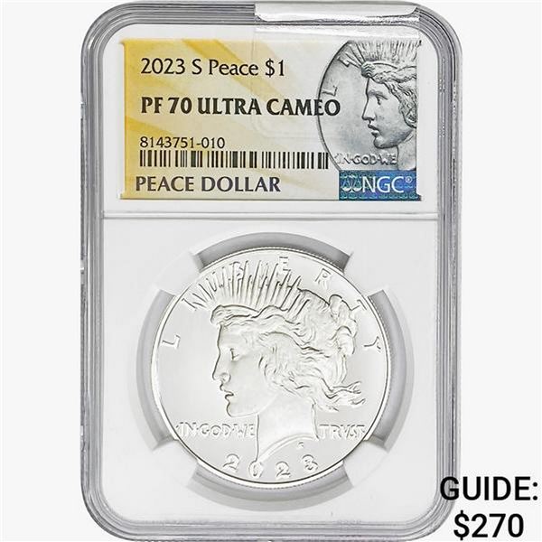 2023-S Silver Peace Dollar NGC PF70 UC