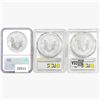 Image 2 : 2008&2020 [3] Silver Eagle PCGS/NGC MS69/70