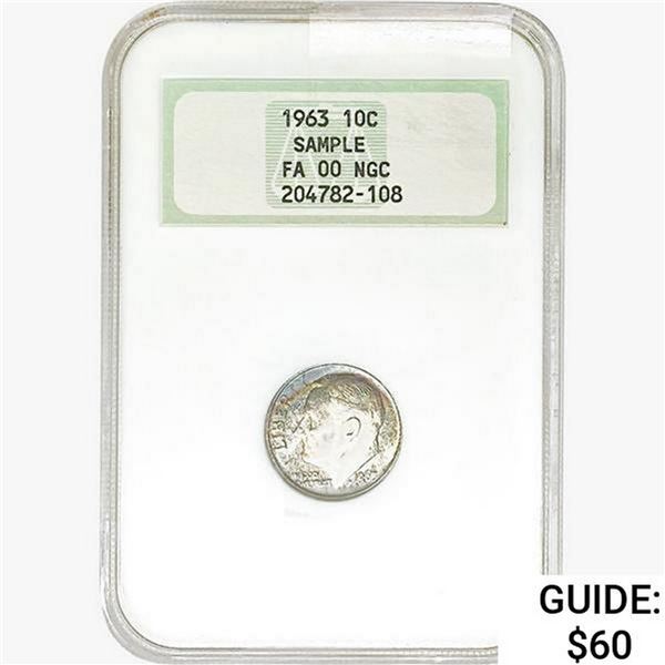 1963 Roosevelt Dime NGC  Sample