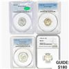 Image 1 : [4] Varied US Silver Coinage PCGS/NGC MS64 - 67 [1