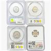 Image 2 : [4] Varied US Silver Coinage PCGS/NGC MS64 - 67 [1