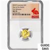 Image 1 : 2023P $5 1/20oz. Gold Australia Rabbit NGC MS70