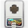 Image 2 : 1835 Classic Head Half Cent NGC MS61 BN