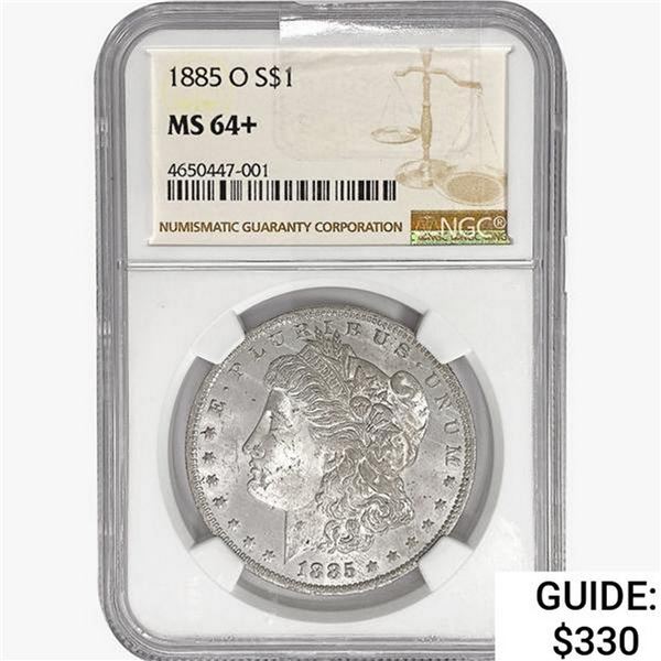 1885-O Morgan Silver Dollar NGC MS64+