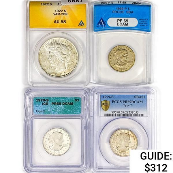 [3] SBA Silver Dollars  PF 1979&1999