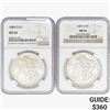 Image 1 : 1884-O [2] Morgan Silver Dollar NGC MS63