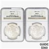 Image 1 : 1884-O [2] Morgan Silver Dollar NGC MS63