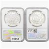 Image 2 : 1884&1887 [2] Morgan Silver Dollar NGC MS63