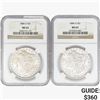 Image 1 : 1884-O [2] Morgan Silver Dollar NGC MS63