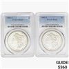 Image 1 : 1881-1882 [2] Morgan Silver Dollar PCGS MS63
