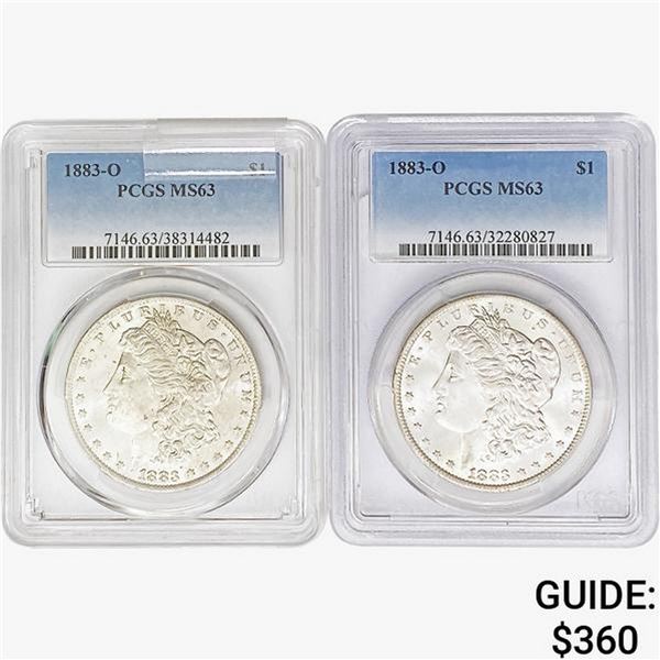 1883-O [2] Morgan Silver Dollar PCGS MS63