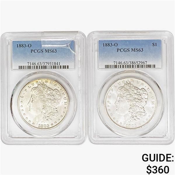 1883-O [2] Morgan Silver Dollar PCGS MS63