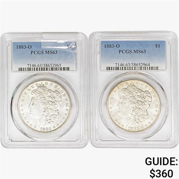 1883-O [2] Morgan Silver Dollar PCGS MS63