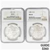 Image 1 : 1881-S [2] Morgan Silver Dollar NGC MS63