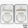 Image 1 : 1887 [2] Morgan Silver Dollar NGC MS63