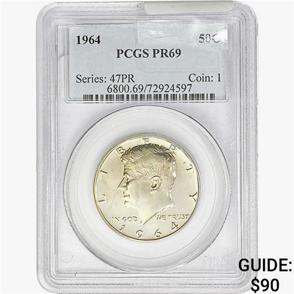 1964 Kennedy Half Dollar PCGS PR69
