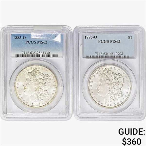 1883-O [2] Morgan Silver Dollar PCGS MS63