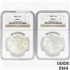 Image 1 : 1884-O [2] Morgan Silver Dollar NGC MS63