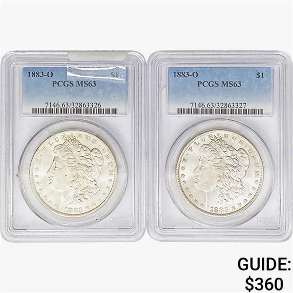 1883-O [2] Morgan Silver Dollar PCGS MS63
