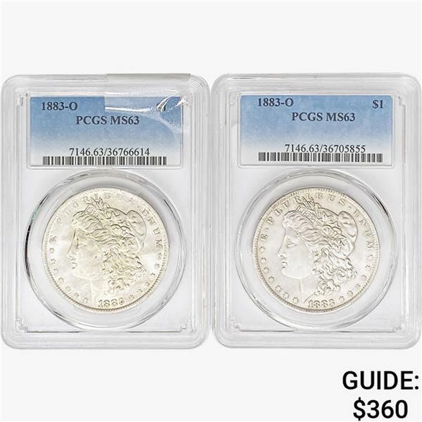 1883-O [2] Morgan Silver Dollar PCGS MS63