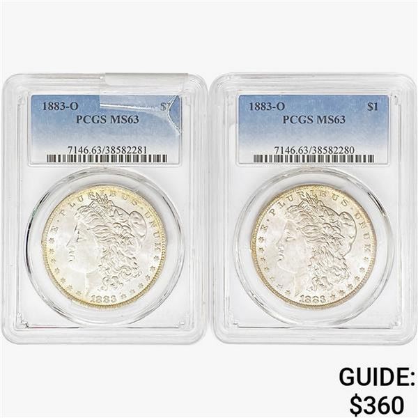 1883-O [2] Morgan Silver Dollar PCGS MS63