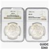 Image 1 : 1884-O&1885-O [2] Morgan Silver Dollar NGC MS63