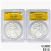 2014 [2] Silver Eagle PCGS MS70 FS