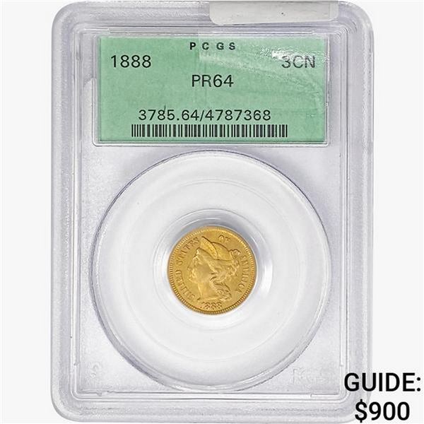 1888 Nickel Three Cent PCGS PR64