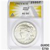 Image 1 : 1921 Silver Peace Dollar ANACS AU55
