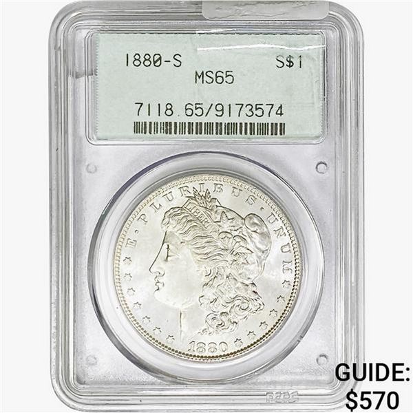 1880-S Morgan Silver Dollar PCGS MS65