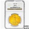 Image 1 : 1923 $20 Gold Double Eagle NGC MS62