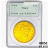 Image 1 : 1904 $20 Gold Double Eagle PCGS MS60