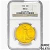 Image 1 : 1924 $20 Gold Double Eagle NGC MS62