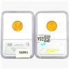 Image 2 : [2] Wheat Cents NGC MS65-66 RD [1951-D, 1953-S]