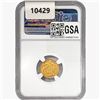 Image 2 : 1900SO Chile 5 Pesos .0883oz. Gold NGC MS62
