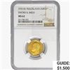 Image 1 : 1931(K) Dukat .11oz Yugoslavia Gold NGC MS62