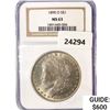 Image 1 : 1890-O Morgan Silver Dollar NGC MS63