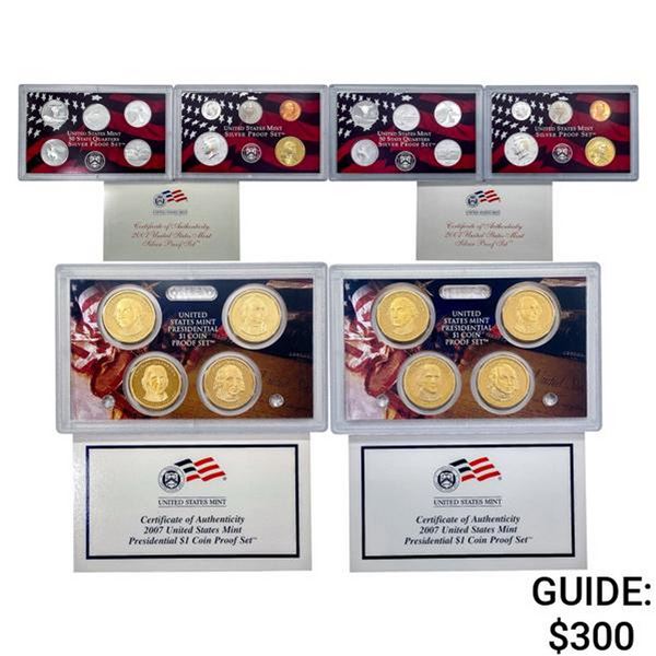 2007 Silver PR Sets (28 Coins)