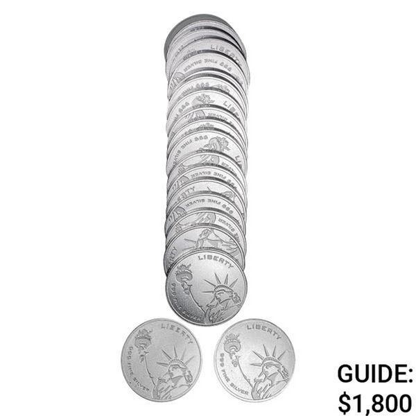 1oz Silver Rounds (20)