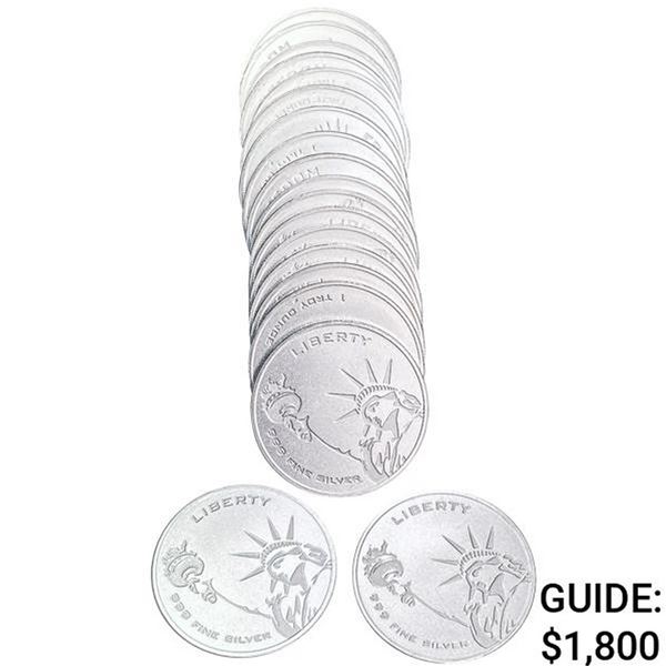 1oz Silver Rounds (20)