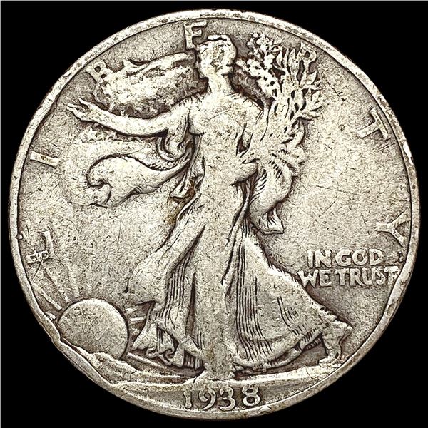 1938-D Walking Liberty Half Dollar NICELY CIRCULAT
