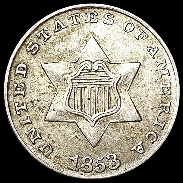 1853 Silver Three Cent UNCIRCULATED