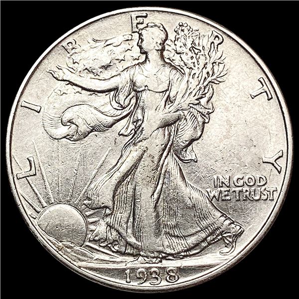 1938-D Walking Liberty Half Dollar CLOSELY UNCIRCU