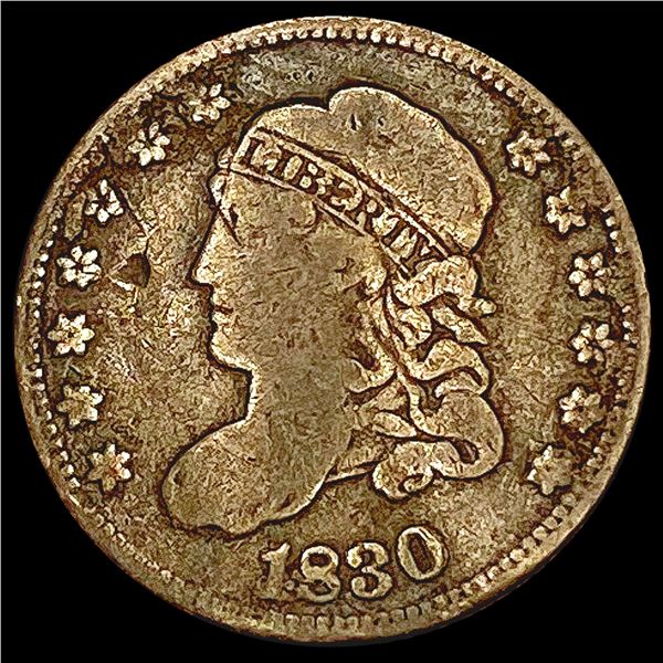 1830 Capped Bust Half Dime NICELY CIRCULATED