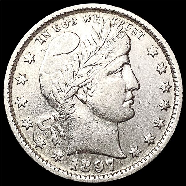 1897 Barber Quarter CLOSELY UNCIRCULATED