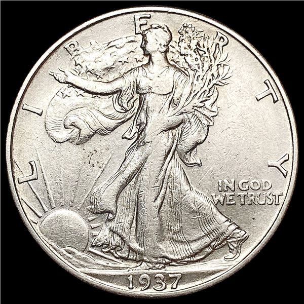 1937-D Walking Liberty Half Dollar CLOSELY UNCIRCU
