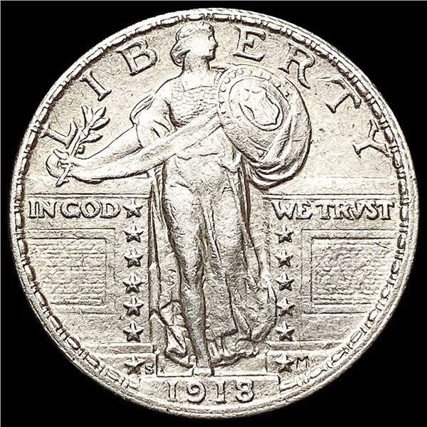 1918-S Standing Liberty Quarter CLOSELY UNCIRCULAT