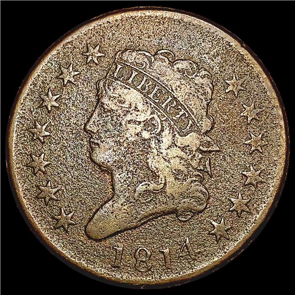 1814 Classic Head Large Cent NICELY CIRCULATED