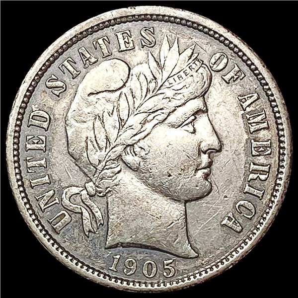 1905-S Barber Dime CLOSELY UNCIRCULATED
